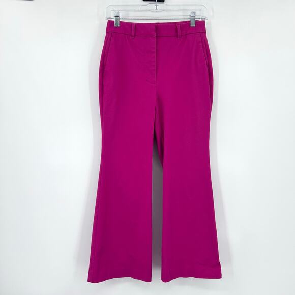 Boden Vibrant Magenta Flare Trouser Pants Bold Office Career Tailored Womens  6 - Picture 3 of 11